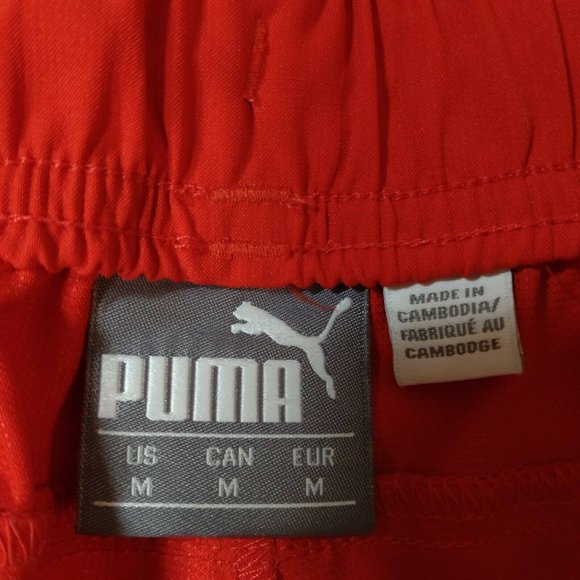 Puma Red Size M Medium Shorts - Picture 5 of 9